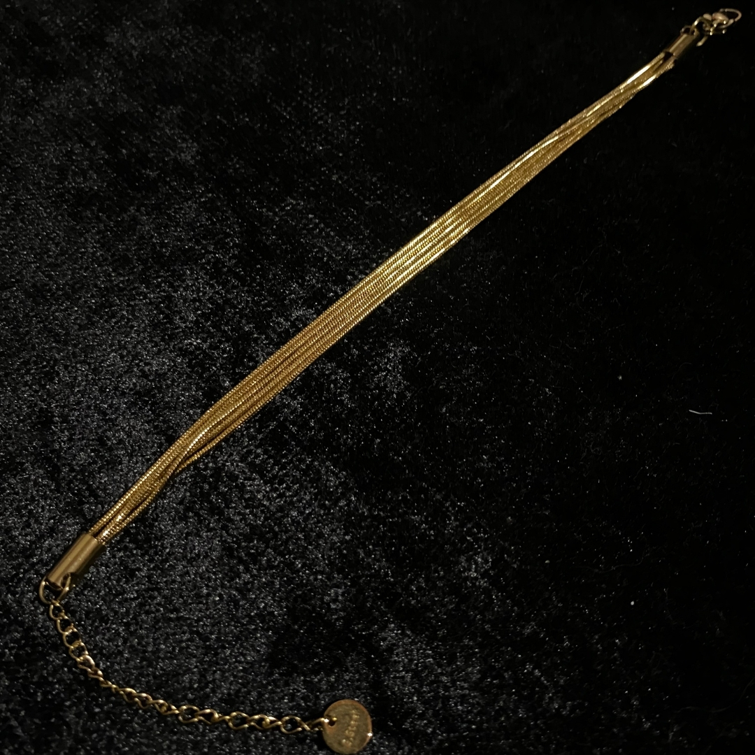 Zarif Çok Telli Gold Renk Zincir Bileklik