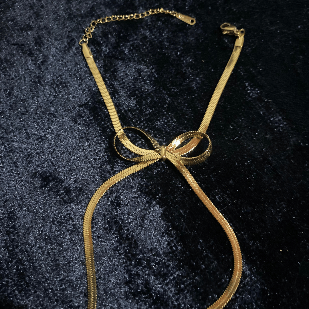 Altın Kaplama Zarif Yılan Zincir Kurdele Kolye